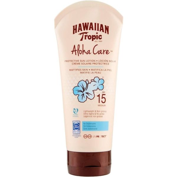 Hawaiian Tropic Aloha Care Mattifying Protective Sun Lotion SPF15 180ml Fashion