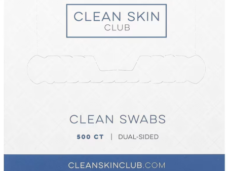 Clean Skin Club Double-Sided Precision Tip Club Clean Swabs x500 Hot on Sale