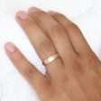 Matte Domed Wedding Band 6mm in Rose Gold Men’s Comfort Fit Ring Cheap