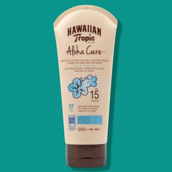 Hawaiian Tropic Aloha Care Mattifying Protective Sun Lotion SPF15 180ml Fashion