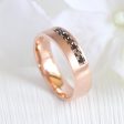 7 Black Diamond Ring 6mm in Solid Gold Men s Wedding Band on Sale