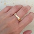 Infinity Knot Wedding Ring 4mm in 14k Yellow Gold Plain Band Sale