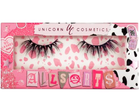 Unicorn Cosmetics Trash Kitty Allsorts Half Lashes Black Fashion