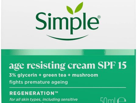 Simple Day Regeneration Age Resisting Day Cream SPF15 50ml on Sale