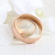 Matte Domed Wedding Band 6mm in Rose Gold Men’s Comfort Fit Ring Cheap