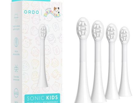 Ordo Sonic Kids Brush Heads White Pack of 4 For Cheap