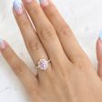 2.08 Ct Lavender Purple Sapphire Ring in 14k Rose Gold Vintage Floral Diamond, Size 6.25 on Sale