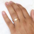 Flat Matte Wedding Band 6mm in Rose Gold Men’s Comfort Fit Ring Sale