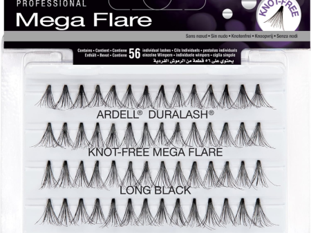 Ardell Professional Duralash Knot-Free Mega Flare Individual Lashes Long Black on Sale