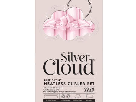 Silver Cloud Heatless Curlers Set Pink Discount