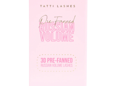 Tatti Lashes 11mm C Curl Pre-Fanned Russian Volume 3D Individual Lashes Black Sale