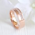 7 Diamond Wedding Band 6mm in Solid Gold Men s Wedding Ring Fashion