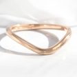 Contour Plain Wedding Band in Solid Gold or Platinum Ring Cheap