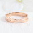 Infinity Knot Wedding Ring 4mm in 14k Yellow Gold Plain Band Sale