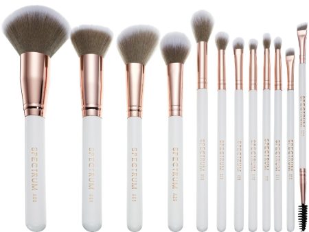 Spectrum Collections 12 Piece White Marbleous Makeup Brush Set Online Sale