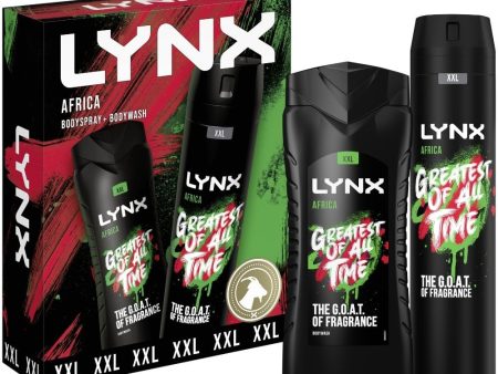 Lynx Africa XXL Body Wash & Deodorant Body Spray Gift Set Sale