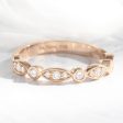 Bezel Diamond Wedding Ring in Scalloped Half Eternity Band Online Sale