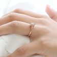 1.01 Carat Champagne Diamond Ring in 14k Rose Gold Low Profile Solitaire Ring, Size 6 For Discount