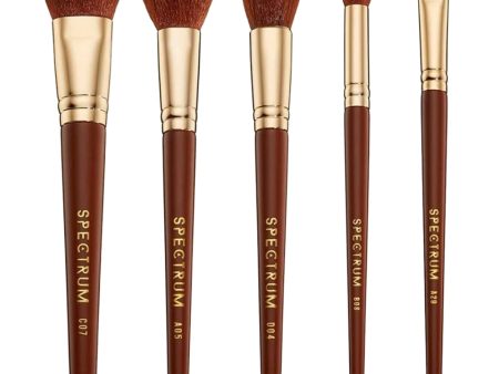 Spectrum Collections 5 Piece Pantherine Face Makeup Brush Set Online now