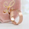 Flat Matte Wedding Band 6mm in Rose Gold Men’s Comfort Fit Ring Sale