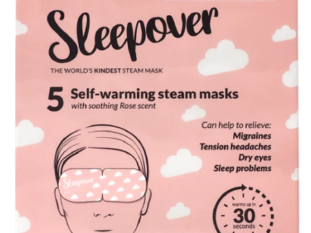 Popmask Sleepover Rose Self-Warming Steam Eye Masks Pack of 5 For Cheap