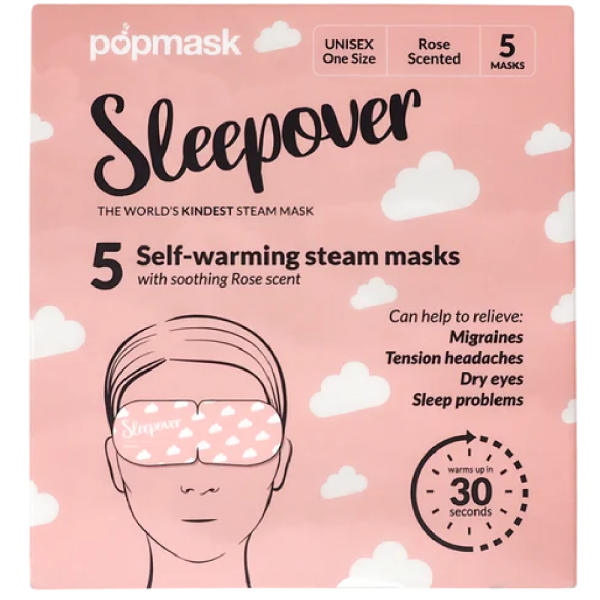 Popmask Sleepover Rose Self-Warming Steam Eye Masks Pack of 5 For Cheap