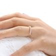 Luxe Diamond Wedding Ring in 4 Prong Half Eternity Band Fashion