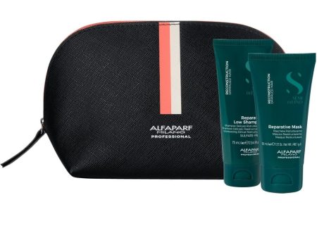 Alfaparf Milano Semi Di Lino Reconstruction Reparative Hair Care Travel Set Online now