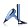 ghd Limited Edition Chronos Flat Iron Hair Straightener & Helios Hair Dryer Icy Blue Deluxe Gift Set Cheap