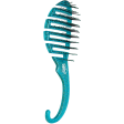 Wet Brush Shower Detangler Brush Glitter Teal Fashion