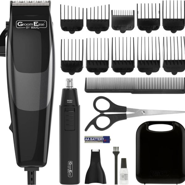 Wahl GroomEase Mains Hair Clipper & Battery Trimmer Gift Set Online