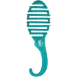 Wet Brush Shower Detangler Brush Glitter Teal Fashion