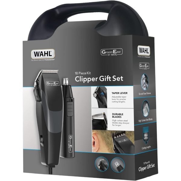 Wahl GroomEase Mains Hair Clipper & Battery Trimmer Gift Set Online