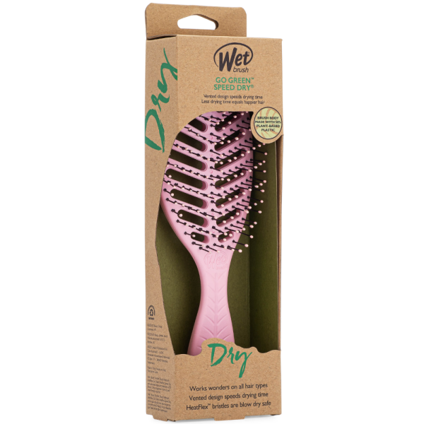 Wet Brush Go Green Speed Dry Detangler Brush Pink Fashion